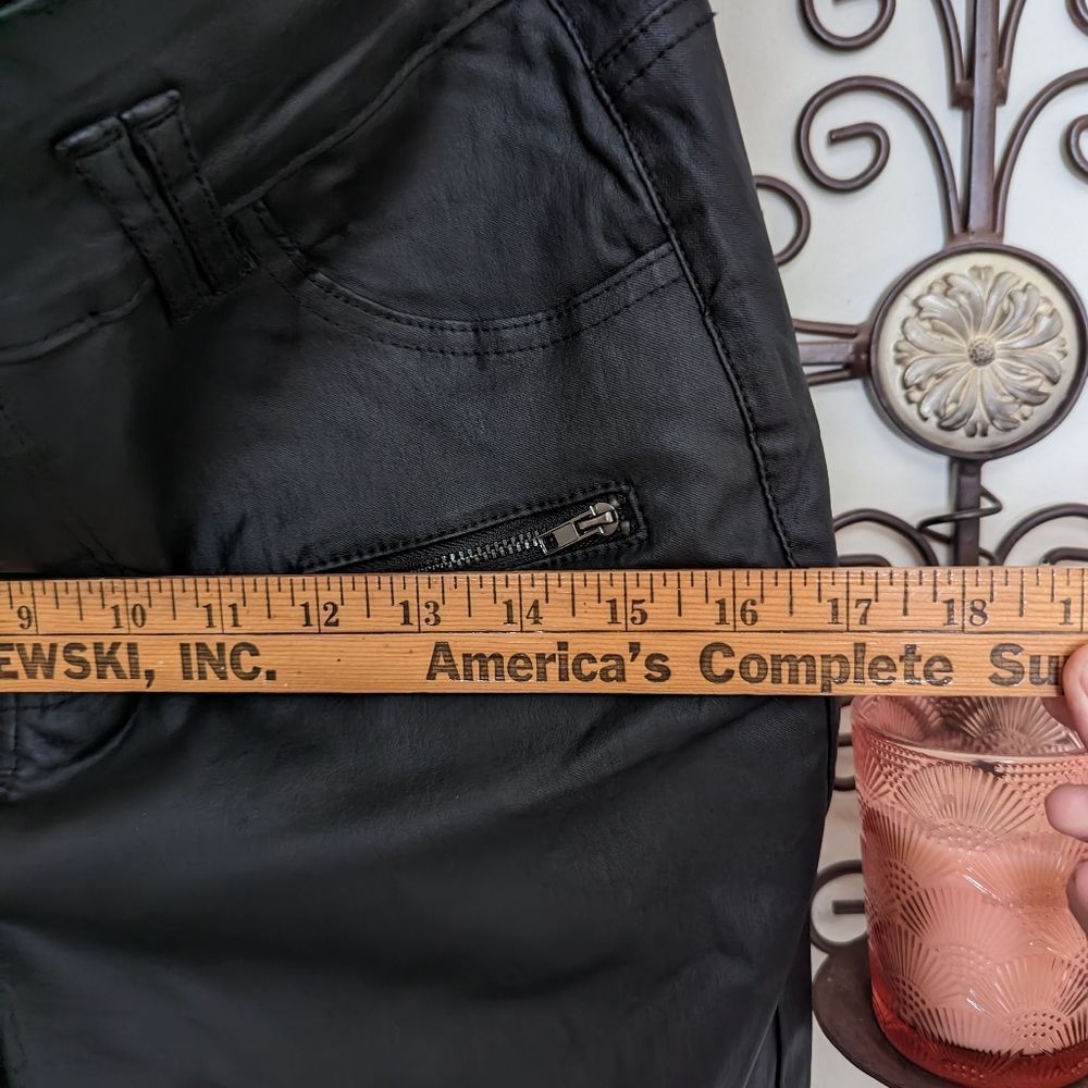 Aecupper faux leather jeans size 10 - Picture 6 of 8